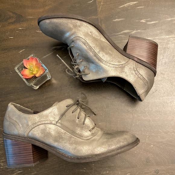 BC| Born In California Silver Metallic Heel Loafers women’s 10 - Picture 5 of 9